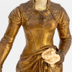 Adrien Etienne Gaudez "La Bonte" Bronze doré