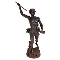 Adrien Gaudez "Acteon" Sculpture en bronze