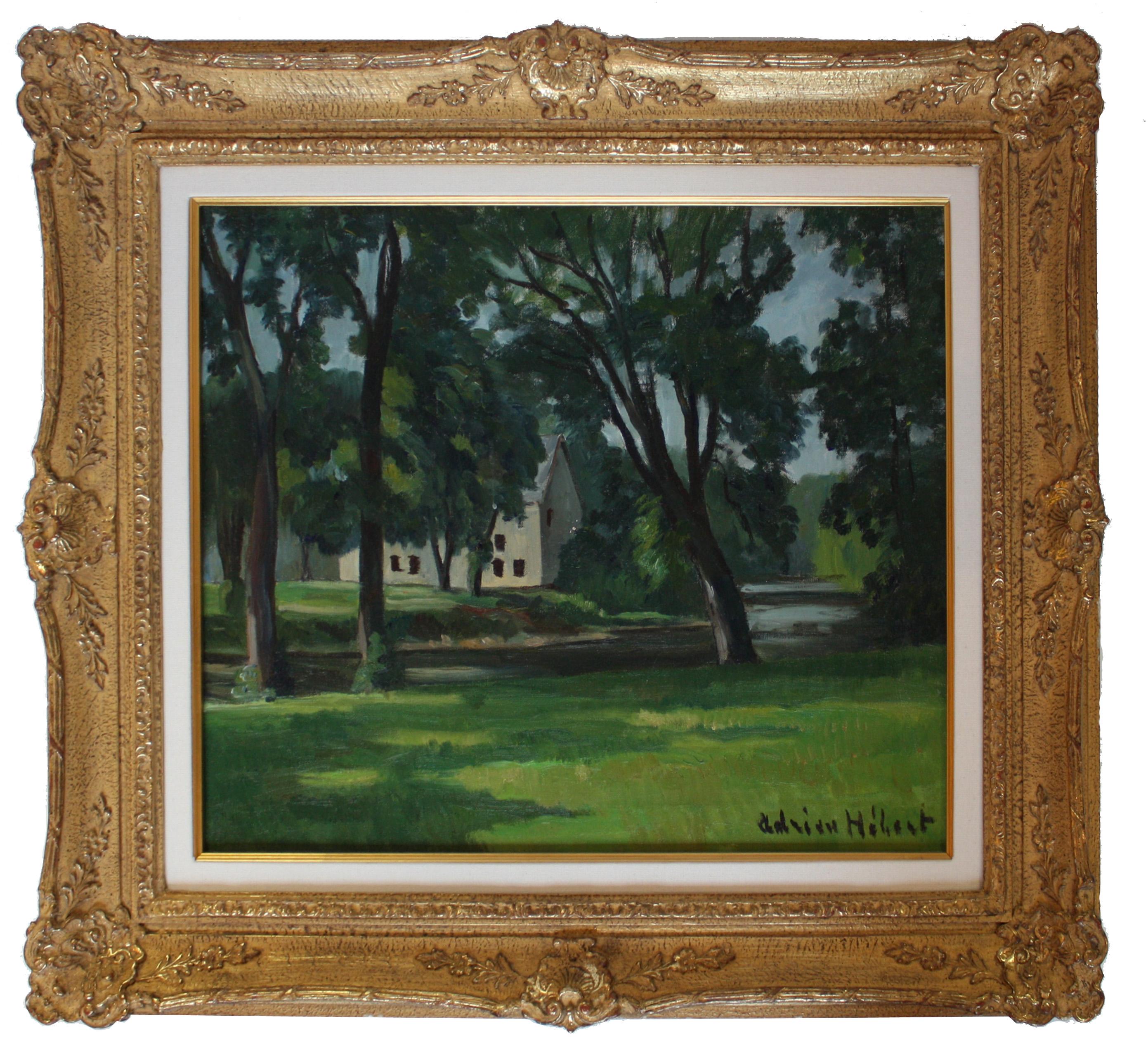 The Manor - Painting by Adrien Hébert