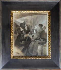 Adrien Marie, Dans la Loge, Huile sur toile