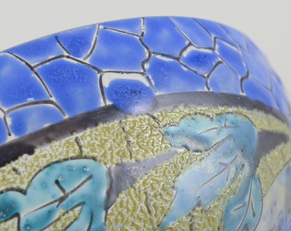 Adrien Mazoyer, französischer Glaskünstler für Moulins, Frankreich. Art-Déco-Schale im Zustand „Hervorragend“ im Angebot in København, Copenhagen