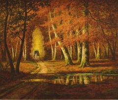 Vintage  L'automne en forêt 