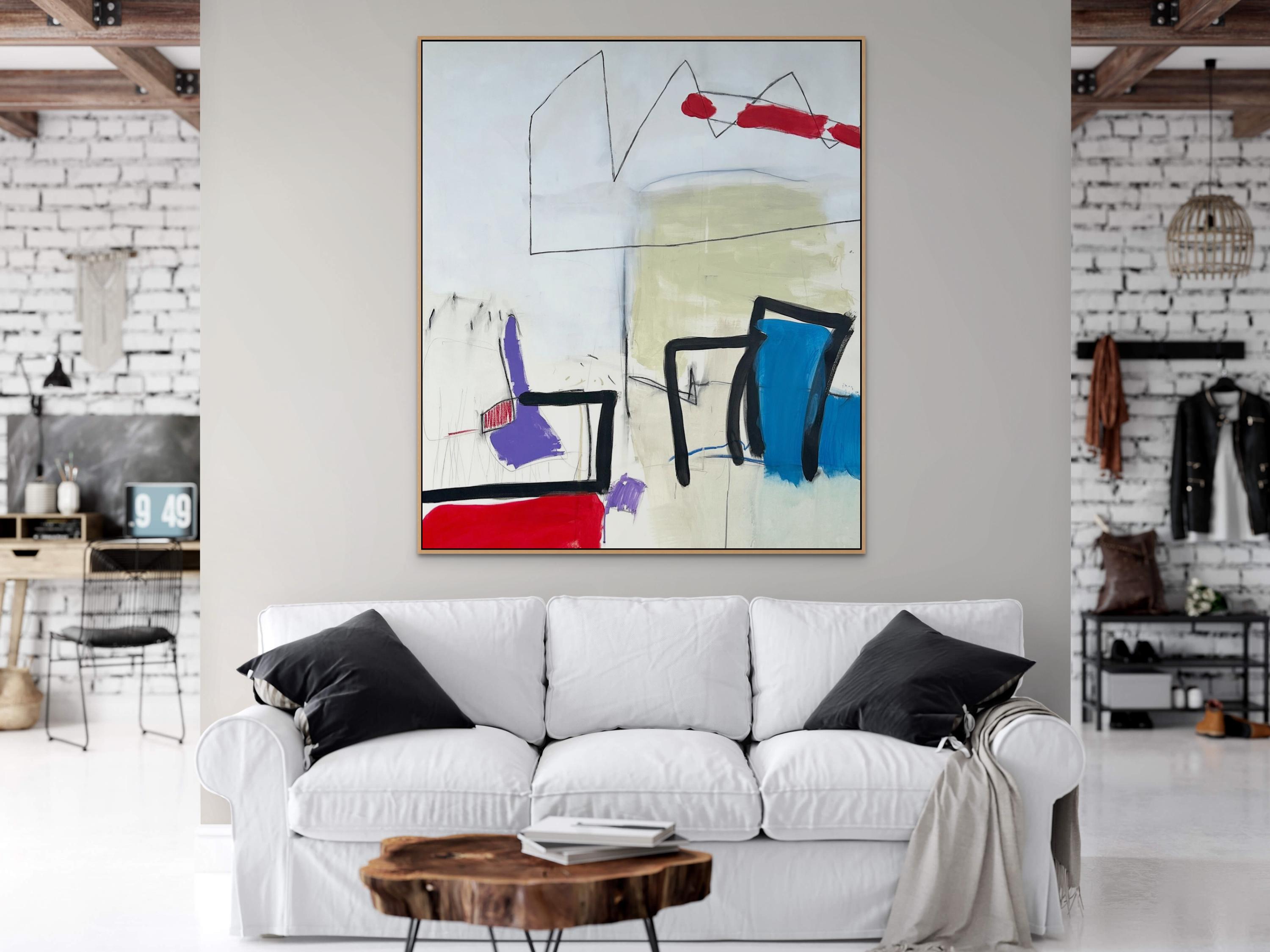 Babylon (Abstract painting) - Painting by Adrienn Krahl