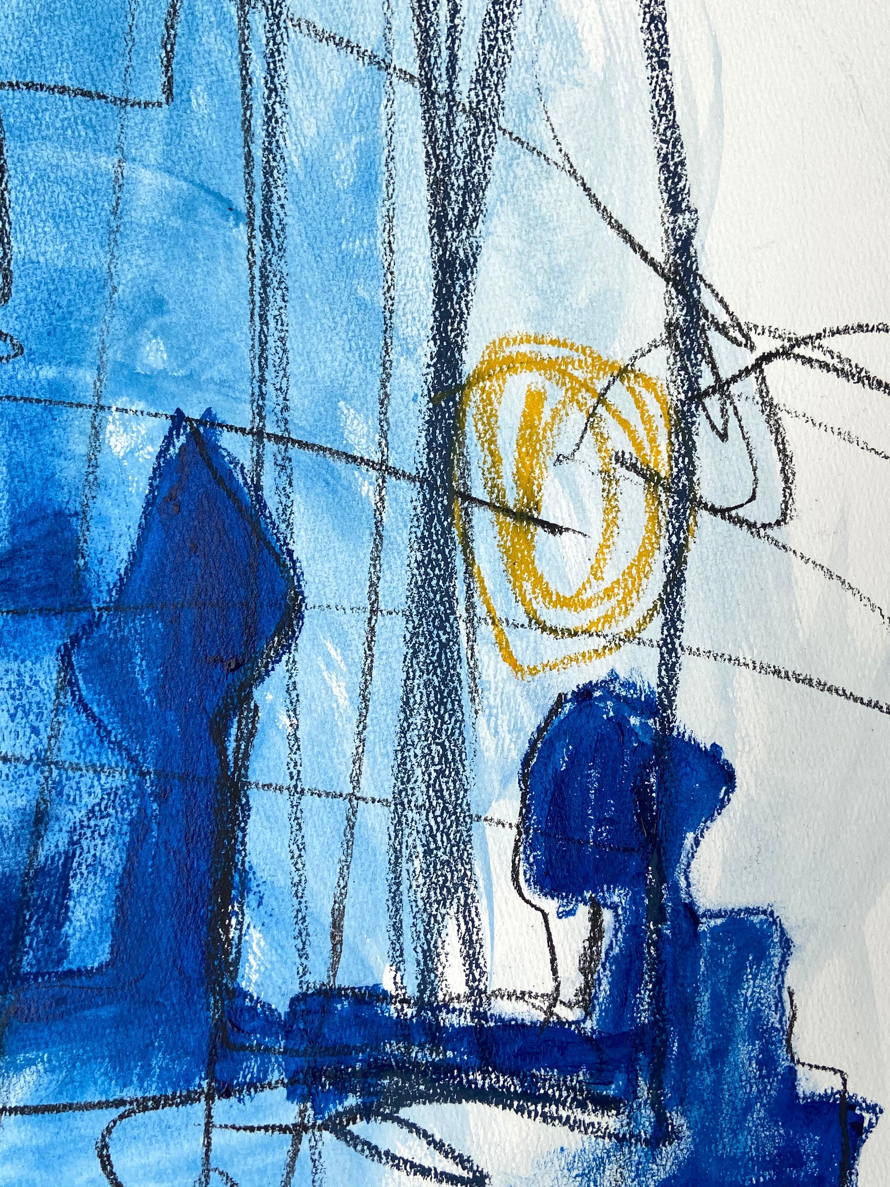 Blue trees (Abstract painting)

Acrylic, charcoal and graphite on paper  - Unframed.

Artwork exclusive to IdeelArt.

Adrienn Krahl’s paintings express a profound sense of drama and emotional weight. Krahl works in a range of mediums, including