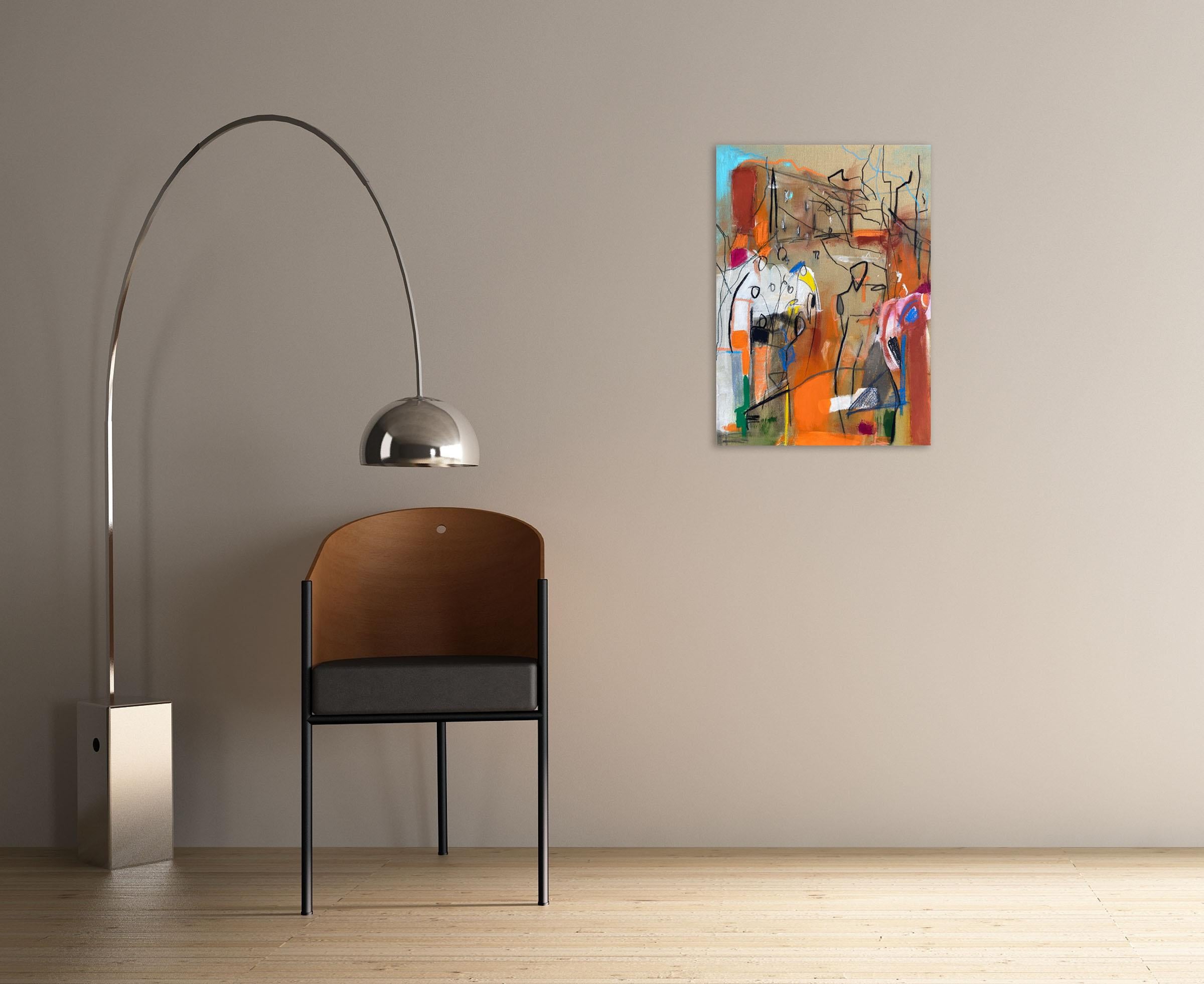 Grafica romantica - Part. 2 (Pittura astratta) - Painting di Adrienn Krahl