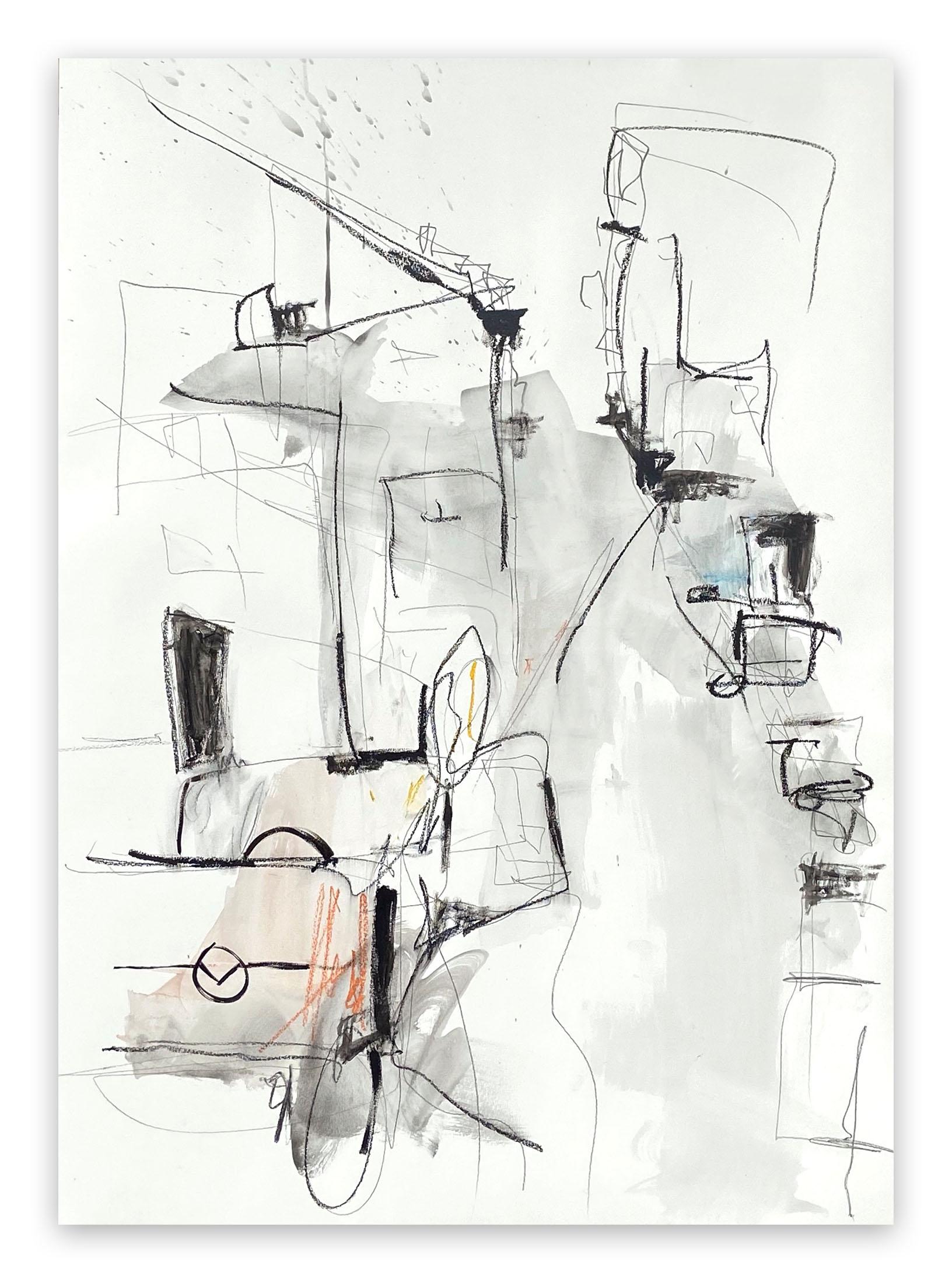 Abstract Painting di Adrienn Krahl - Lux on the 5th (Pittura astratta)
