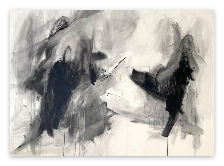 Adrienn Krahl Abstract Painting - Monochromatic Series – Nr 2 (Abstract painting)