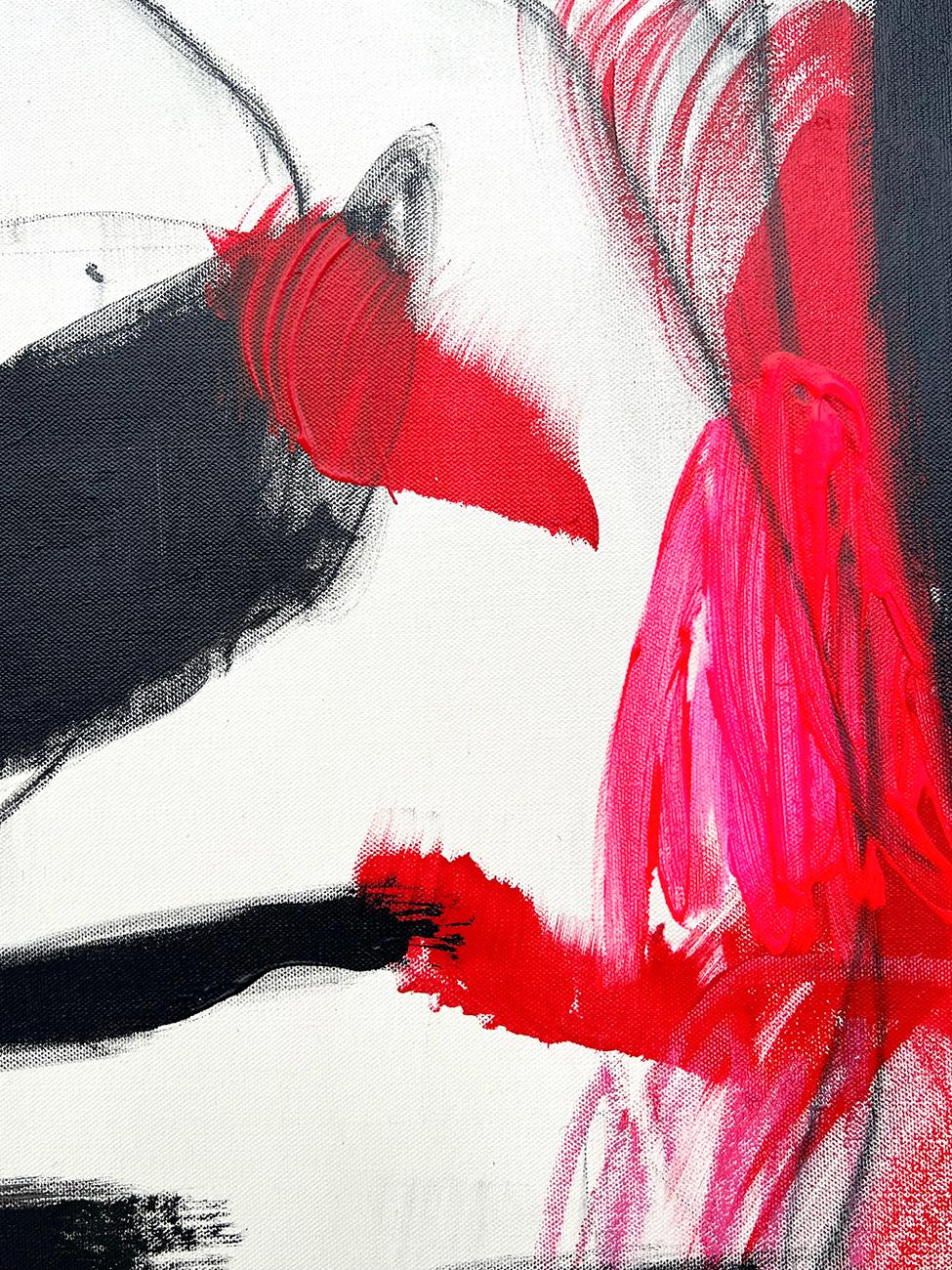 Red Monologue (Abstract painting) For Sale 1
