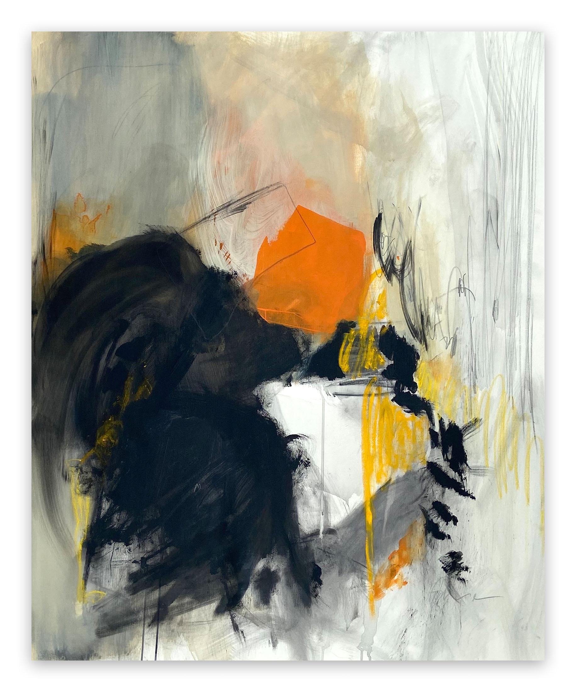 Abstract Painting di Adrienn Krahl - Viaggio nel tempo (pittura astratta)