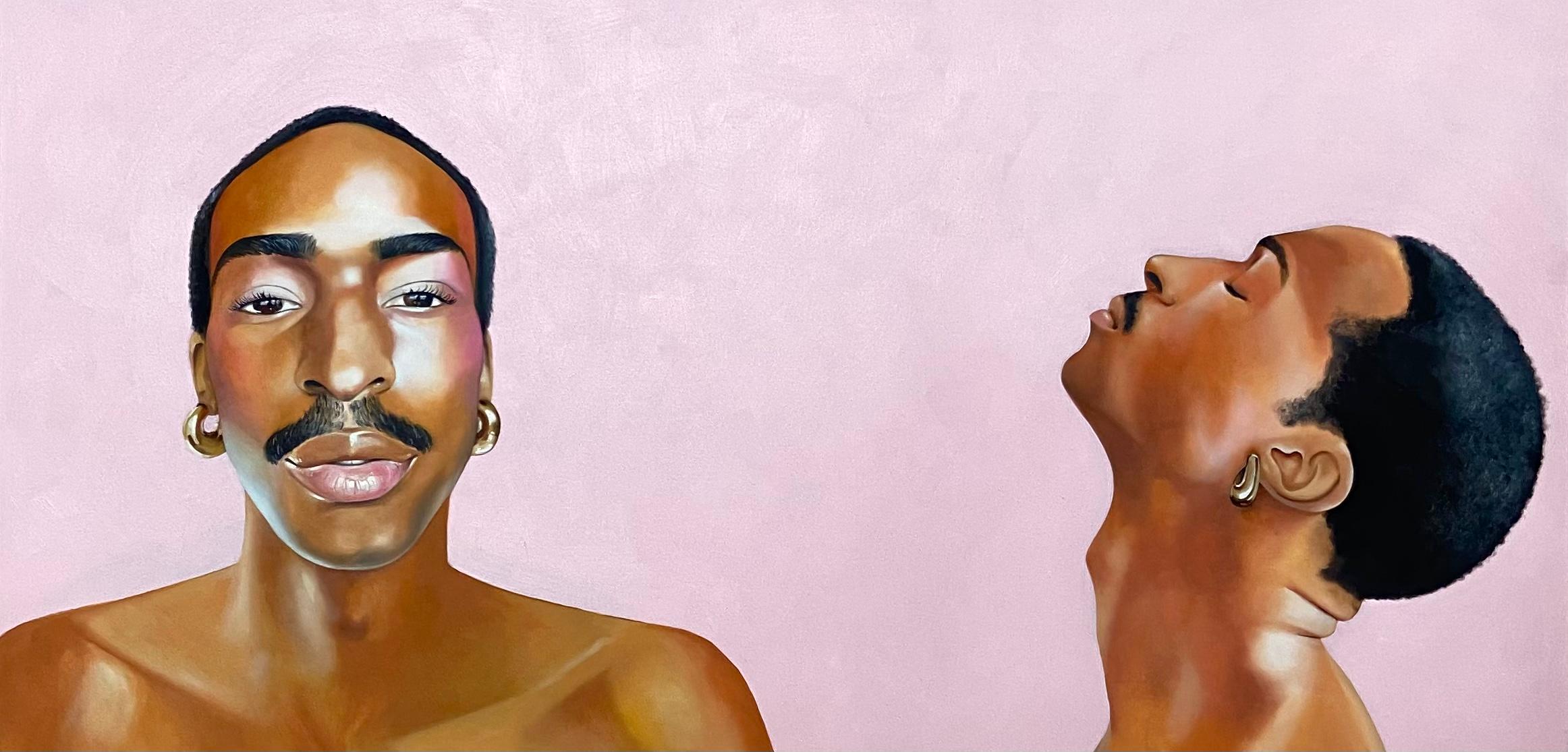 Adrienne Brown-David Portrait Painting – Erstaunt über meine eigene Schönheit #2