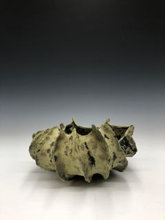 Green Crustacean Ceramic Bowl Sculpture