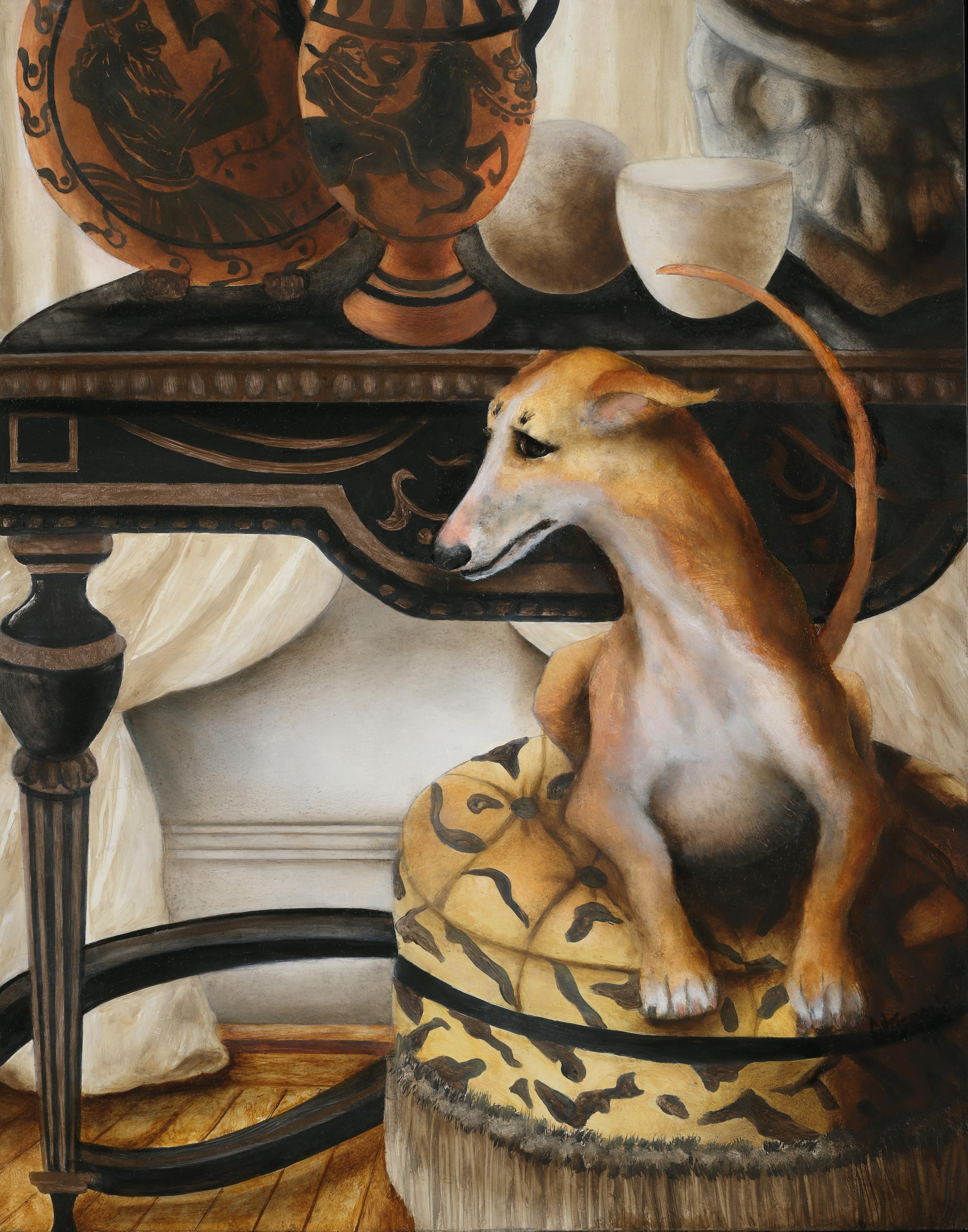 Adrienne Sherman Animal Painting – Jicky