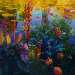 « August Pond », peinture à l'huile