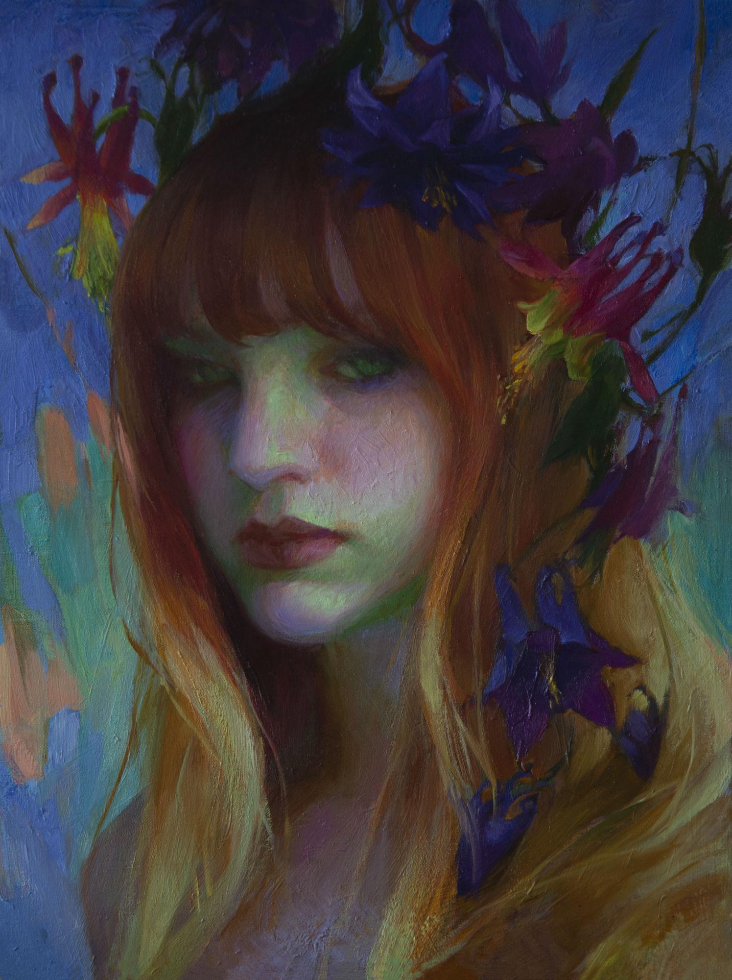 Adrienne Stein Portrait Painting - Early Spring, Oil Painting