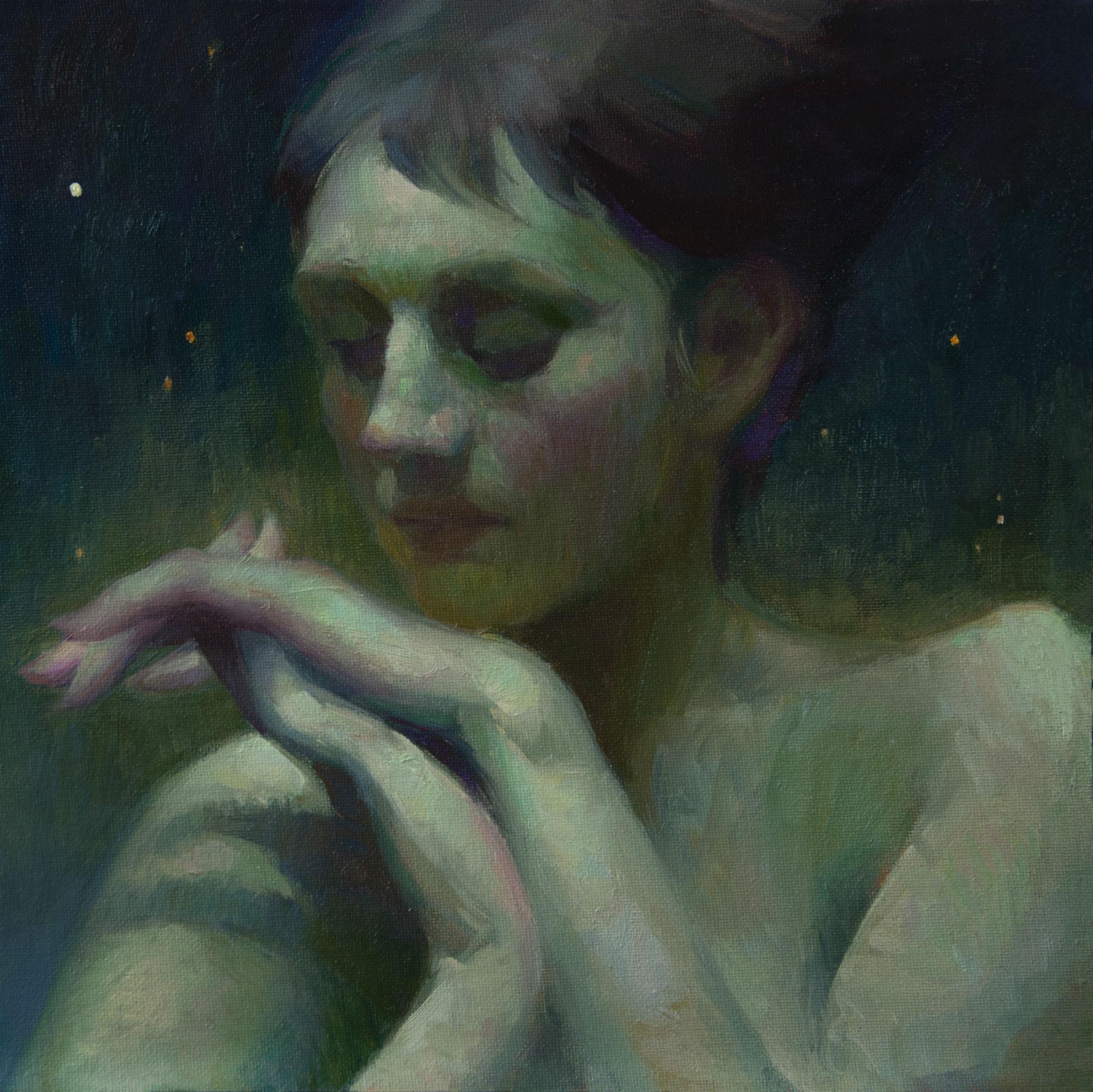 Adrienne Stein Portrait Painting - Lyra, Oil Painting