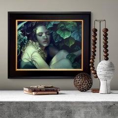 "Nightshade" (2017) Ritratto originale di donna nuda dipinto a olio su lino