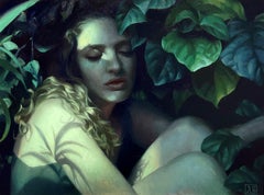 "Nightshade" (2017) Original Nude Female Portrait Oil Painting on Linen