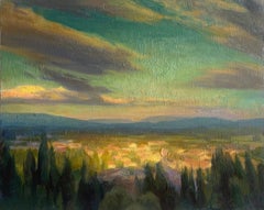 "Provençal View", Oil Painting