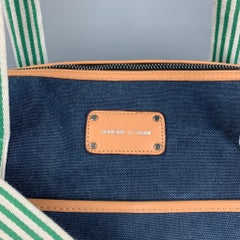 ADRIENNE VITTADINI Blaue Duffle Bag aus Segeltuch