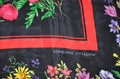 Sciarpa di seta Adrienne Vittadini Eleg "Collection'S" (collezione di fiori selvatici)