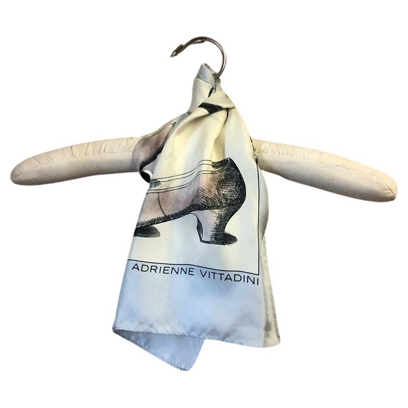 Adrienne Vittadini Shoe Print Scarf In Excellent Condition For Sale In Brooklyn, NY