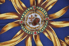 Adrienne Vittadini Wonderfully Elegant "Sunburst Royal Crown" Silk Scarf