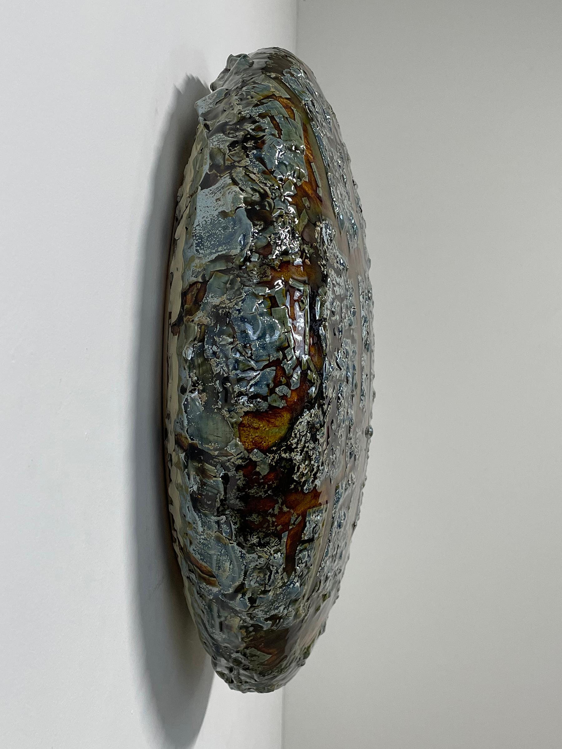 American Adrift - Ceramic Wall Sculpture by William Edwards For Sale