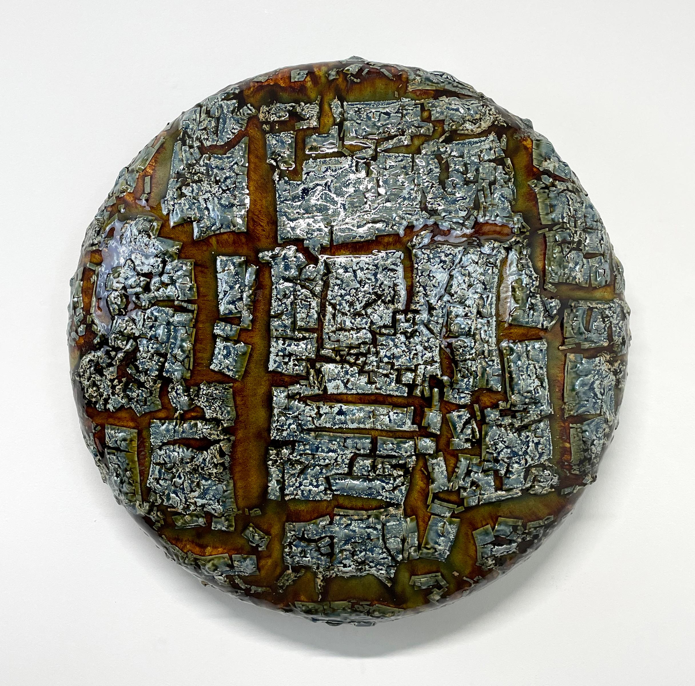 Glazed Adrift - Ceramic Wall Sculpture by William Edwards For Sale