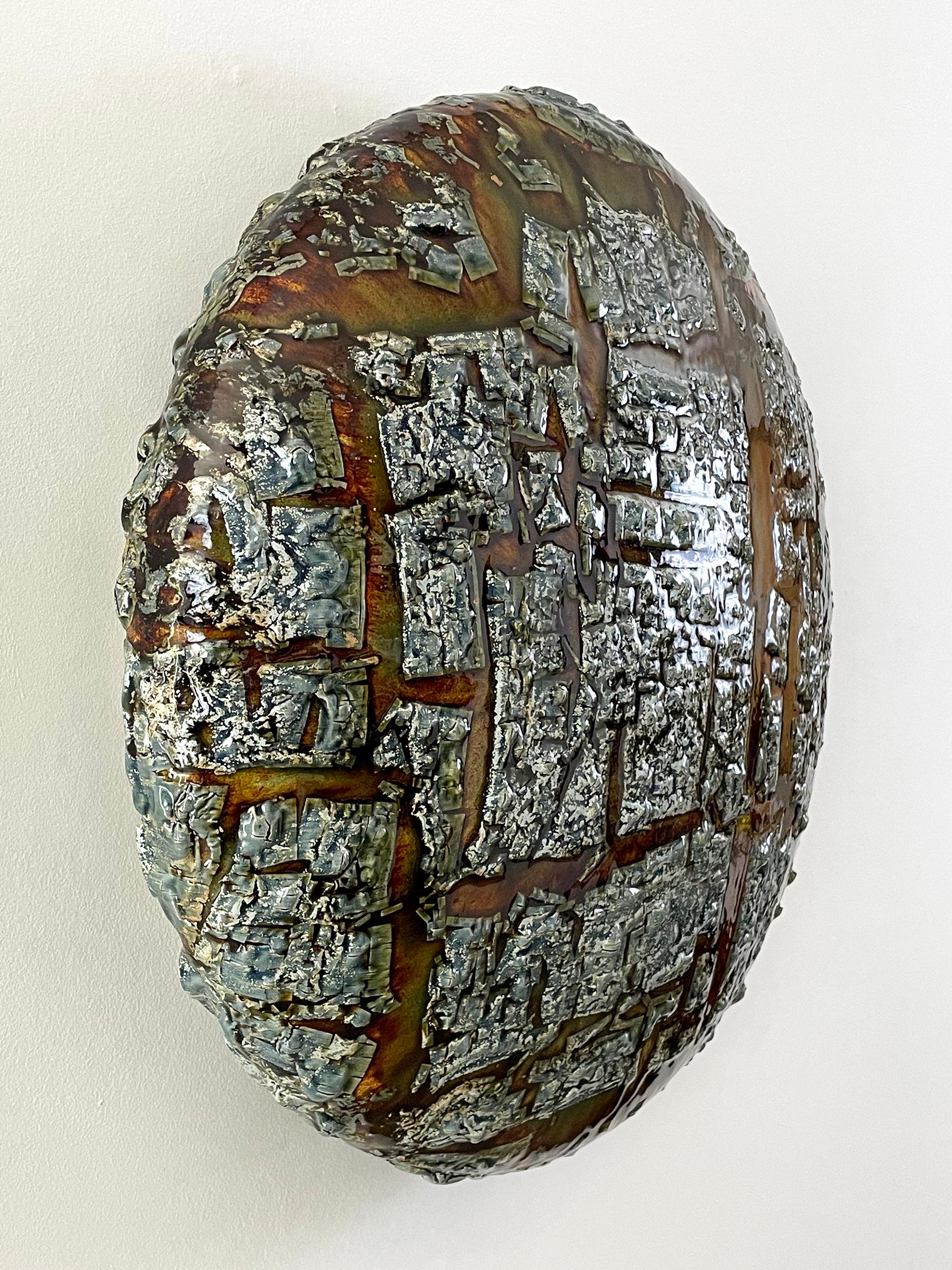 Adrift - Ceramic Wall Sculpture by William Edwards In New Condition For Sale In Moreno Valley, CA