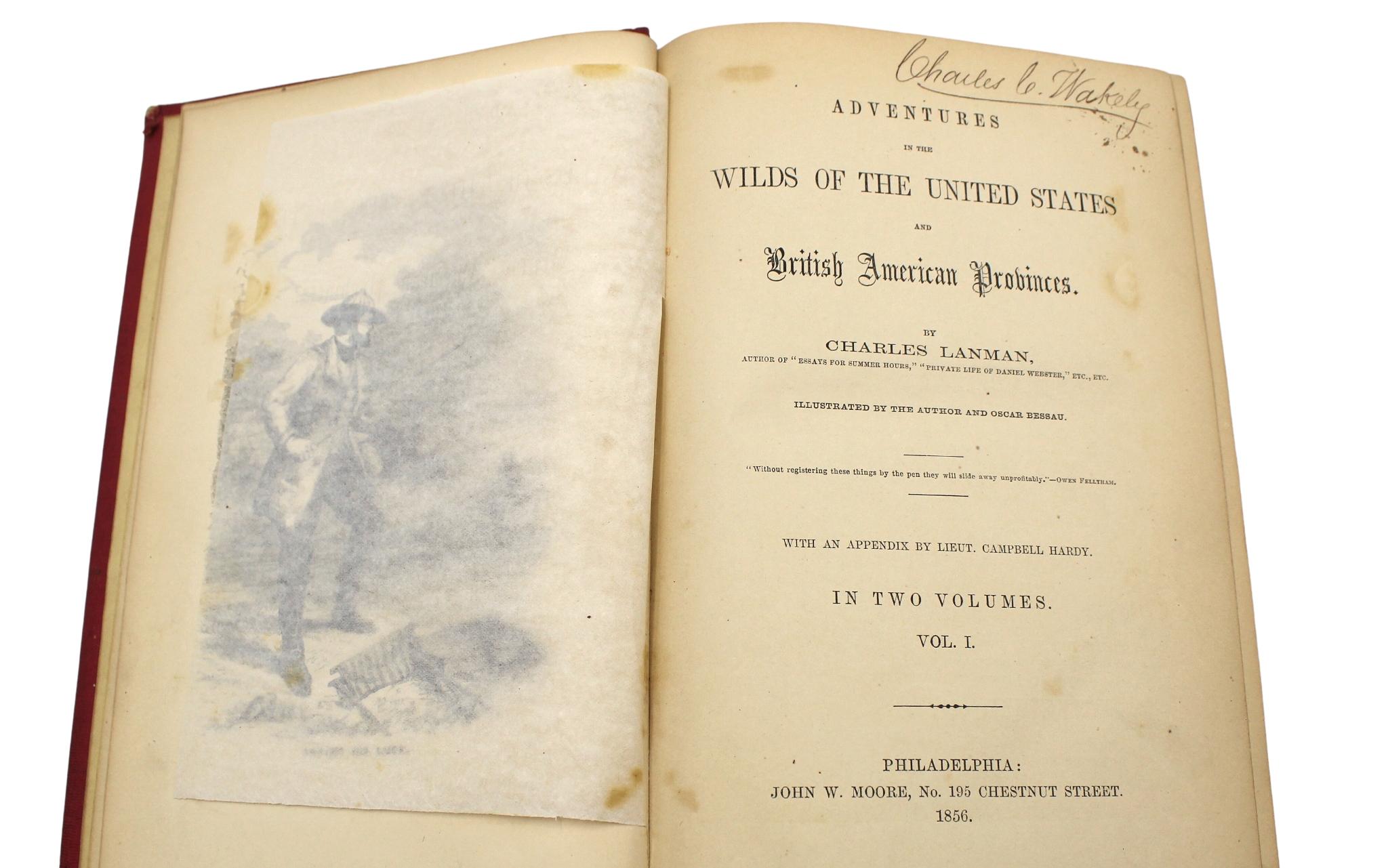 Mid-19th Century Adventures in the Wilds of the United States, by Charles Lanman, 1856