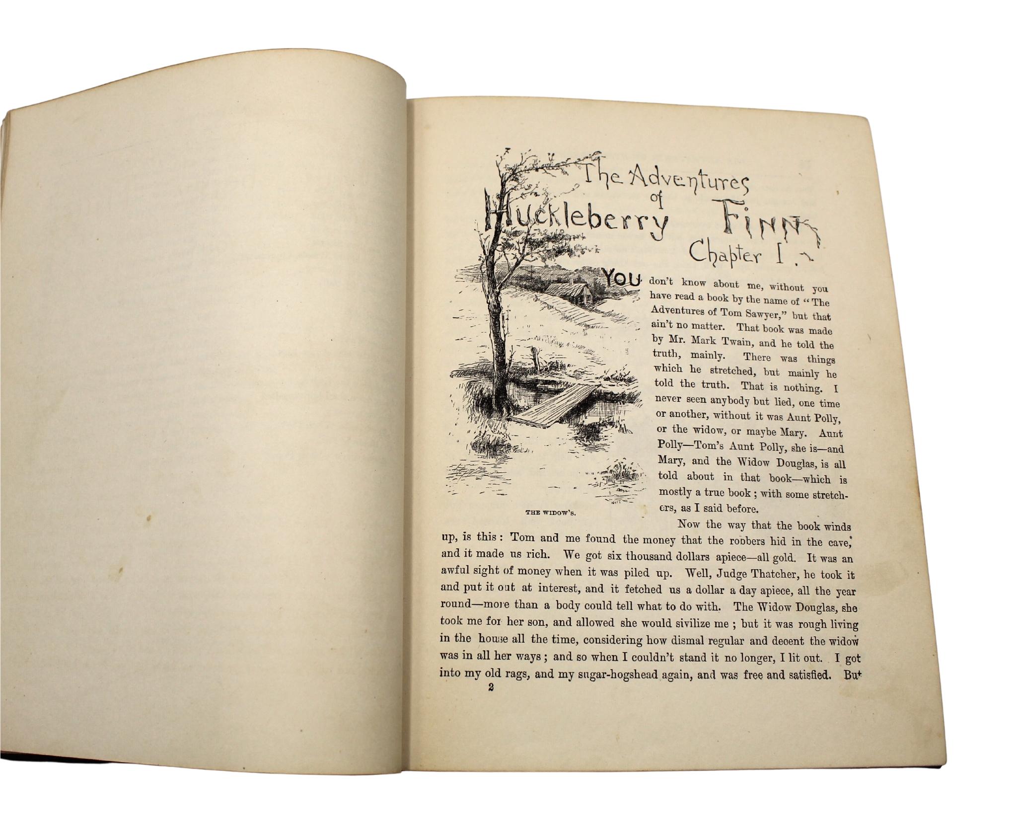Adventures of Huckleberry Finn by Mark Twain, First American Edition, 1885 5