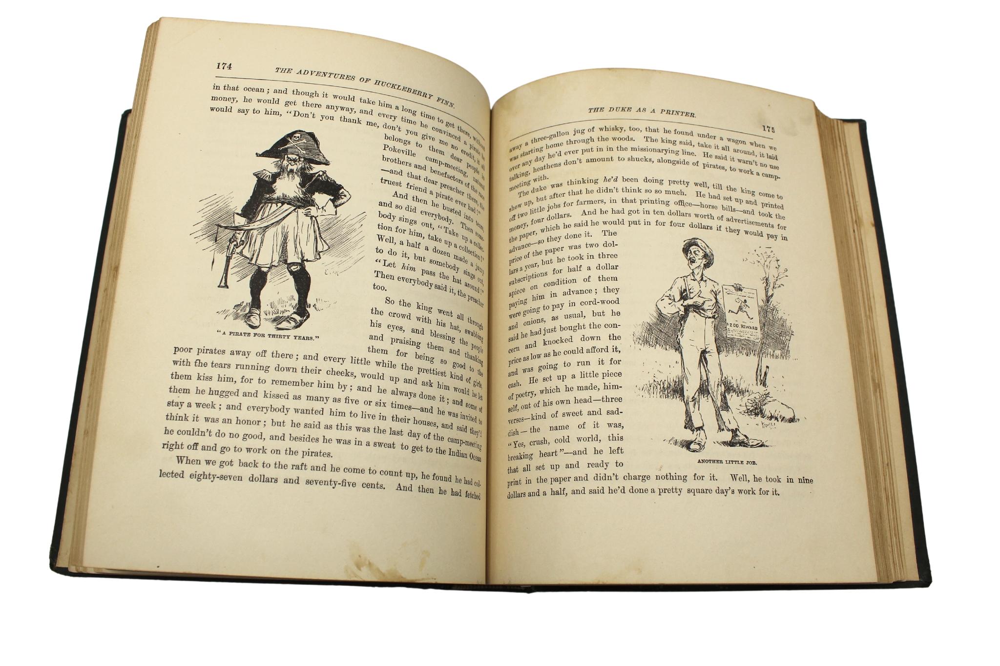 Adventures of Huckleberry Finn by Mark Twain, First American Edition, 1885 7