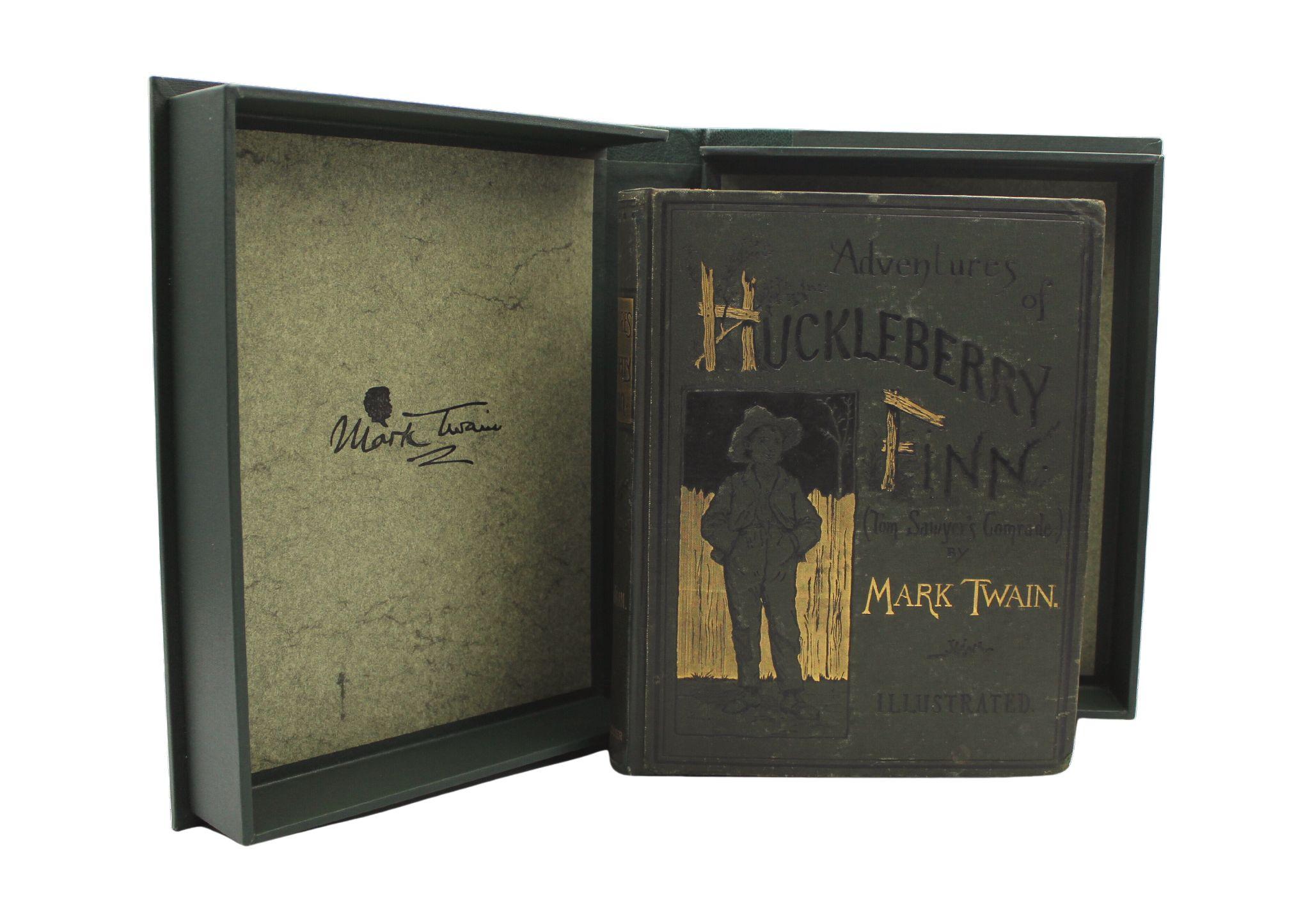 Adventures of Huckleberry Finn by Mark Twain, First American Edition, 1885 In Good Condition In Colorado Springs, CO