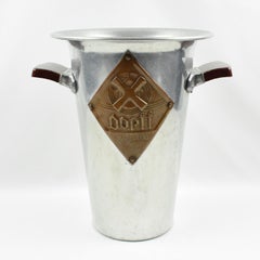 Advertising Aluminum Ice Bucket Wine Cooler, circa 1950