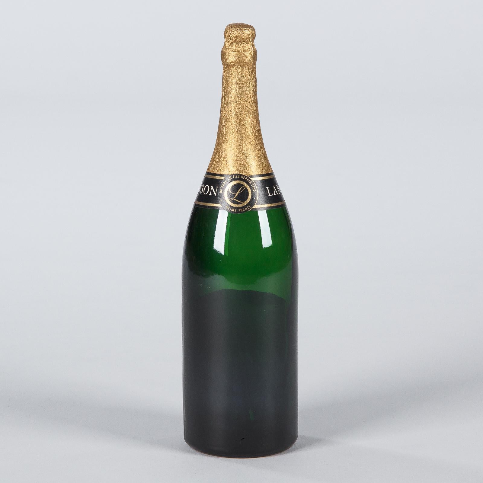 Advertising Champagne Bottle for Lanson, 1980s For Sale 2