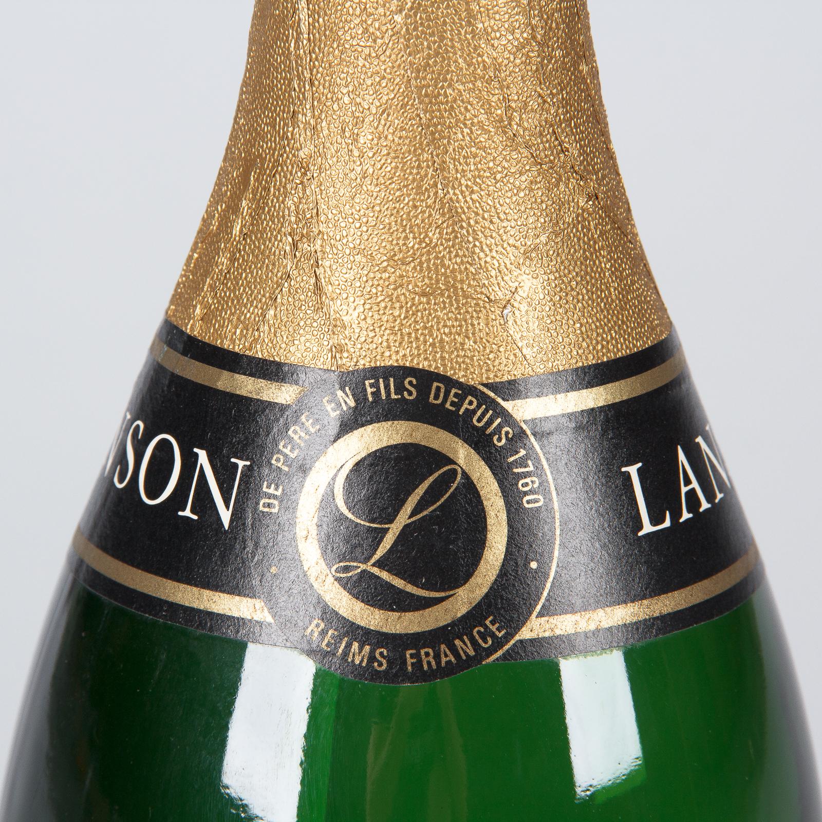 Advertising Champagne Bottle for Lanson, 1980s For Sale 3
