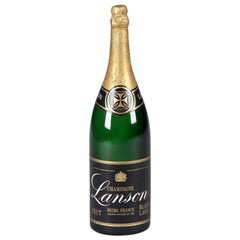 Vintage Advertising Champagne Bottle for Lanson, 1980s