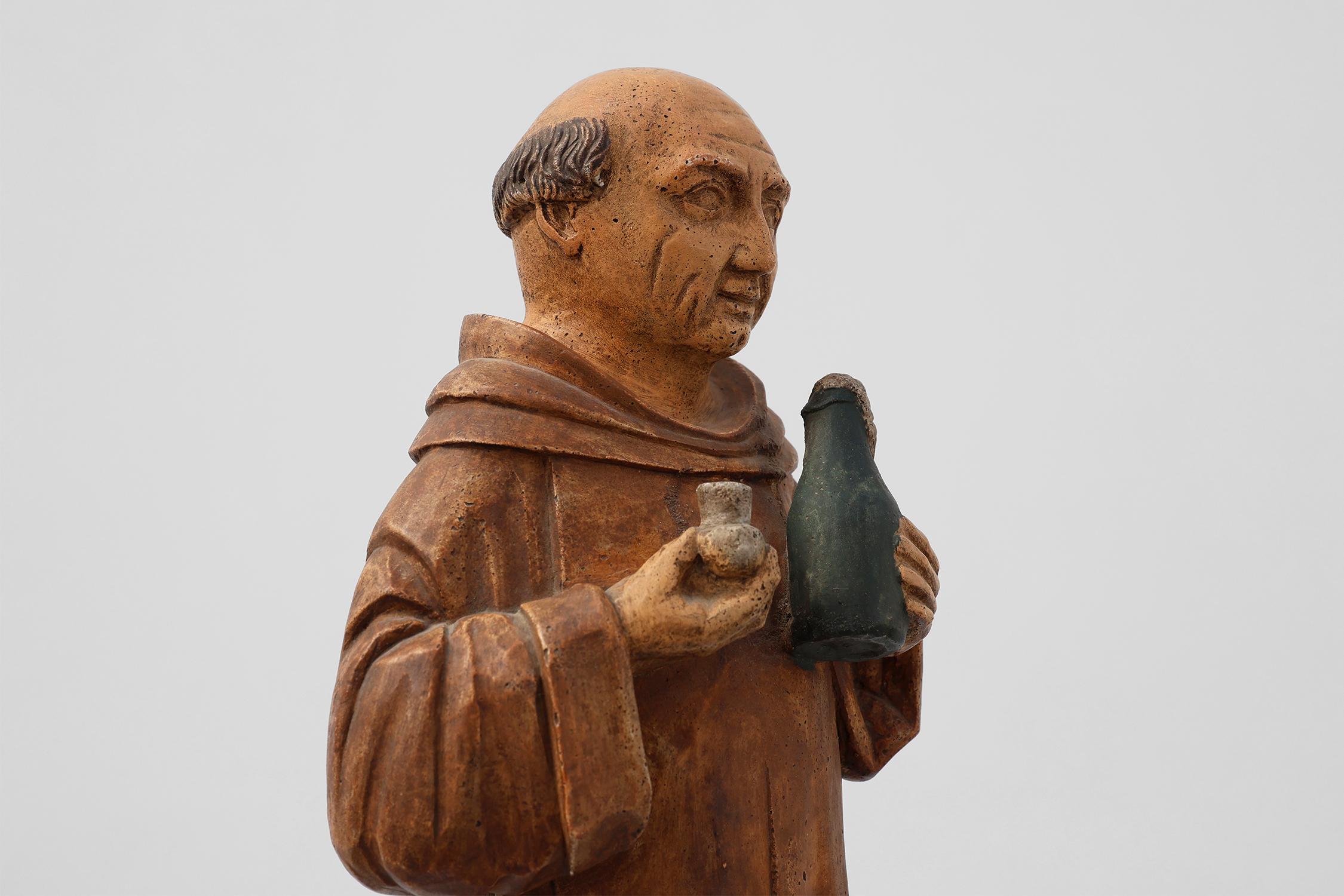 Advertising Figure from Champagne Dom Pérignon signed J.L. Delaroche In Good Condition For Sale In Meulebeke, BE