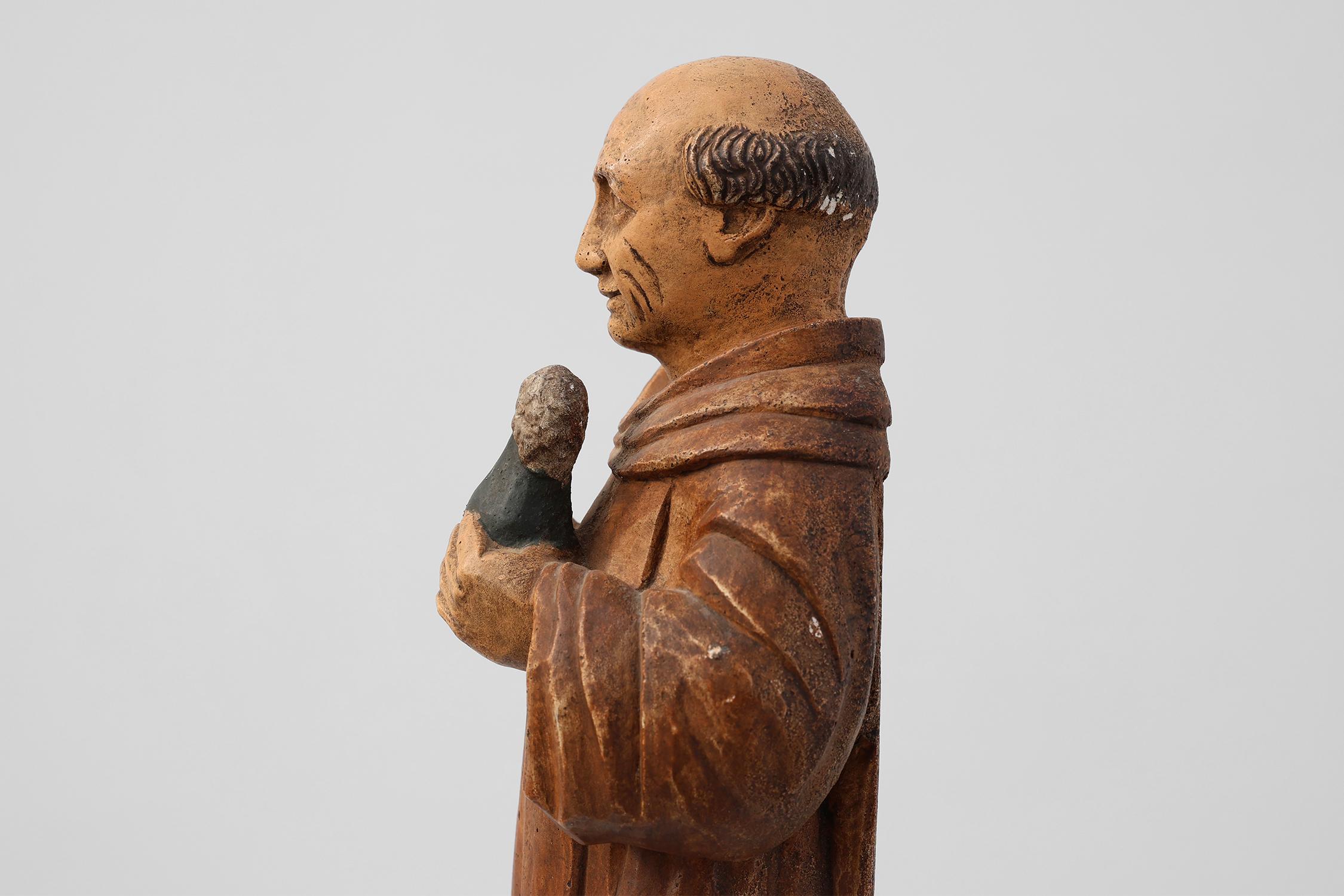 Mid-20th Century Advertising Figure from Champagne Dom Pérignon signed J.L. Delaroche For Sale