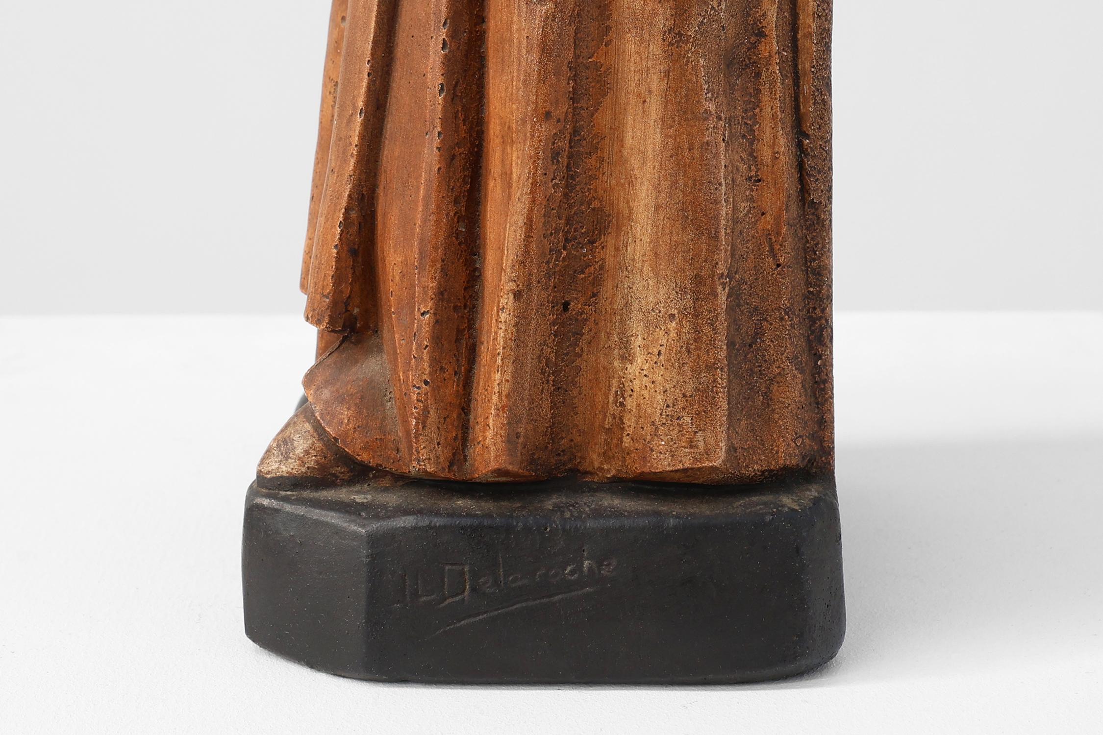 Advertising Figure from Champagne Dom P�érignon signed J.L. Delaroche For Sale 1