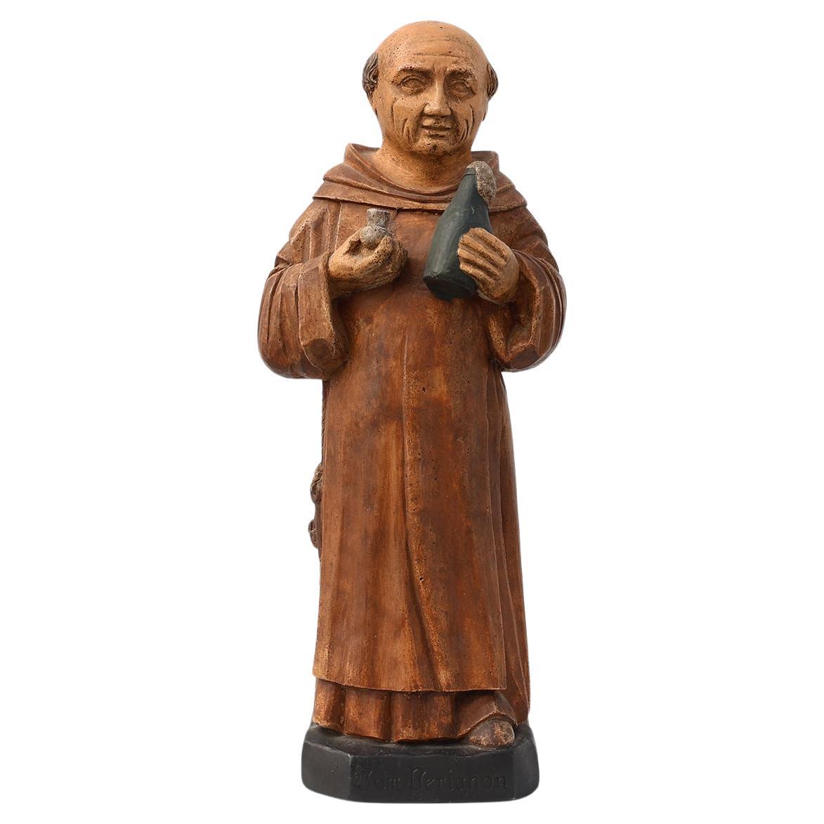 Advertising Figure from Champagne Dom Pérignon signed J.L. Delaroche For Sale