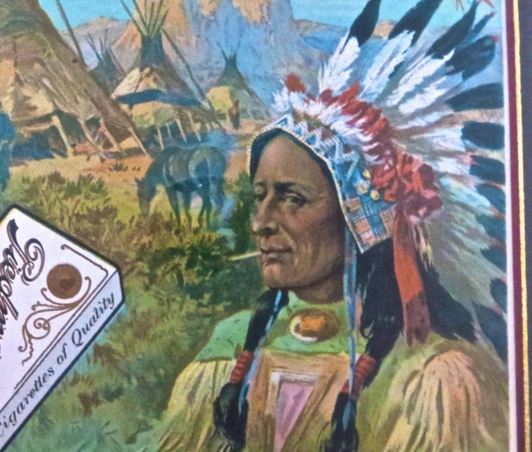 Advertising for "Piedmont Cigarettes", American Indian Theme, circa