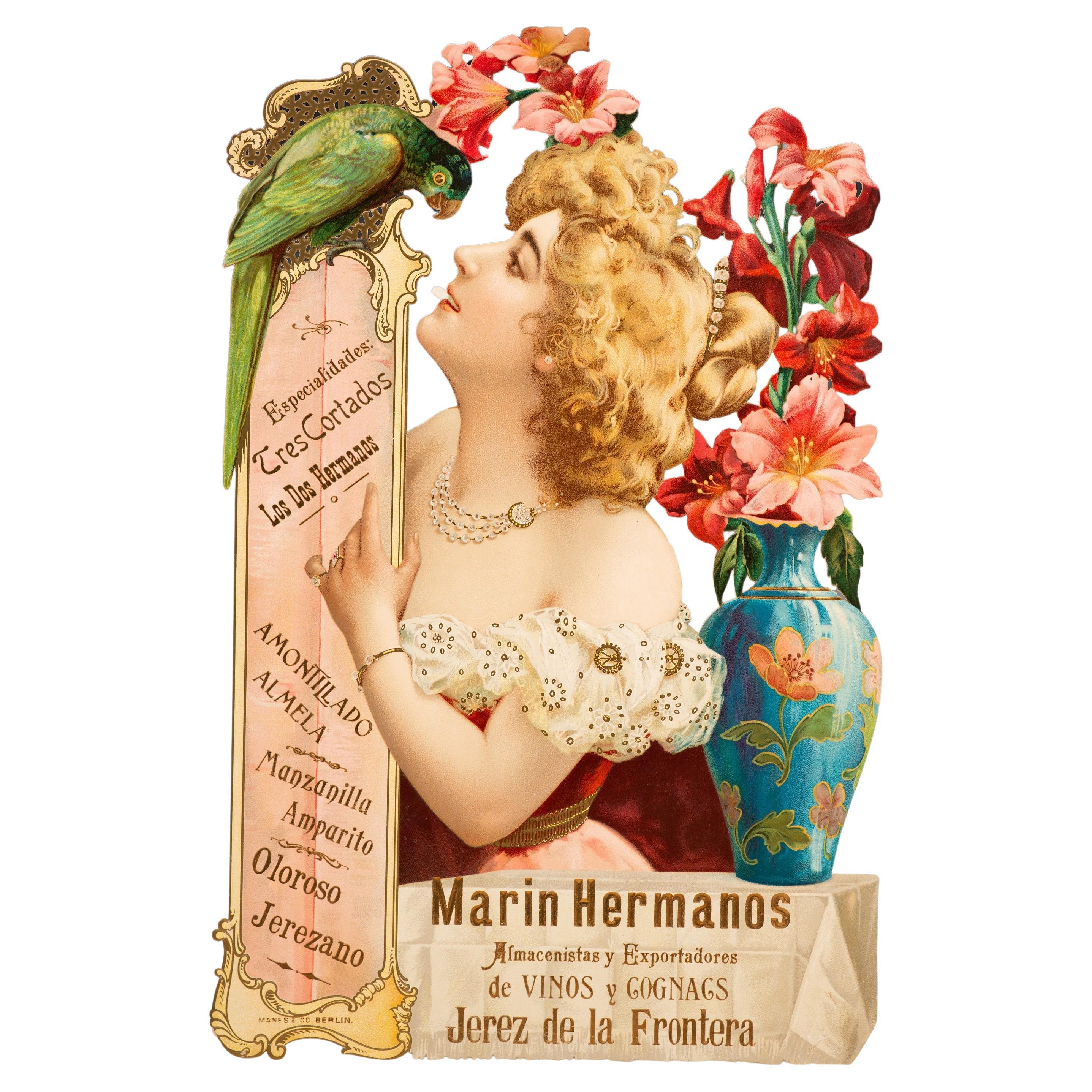 Manifesto pubblicitario, Hermanos Marín, Jerez de la Frontera. Prima metà del XX secolo.
