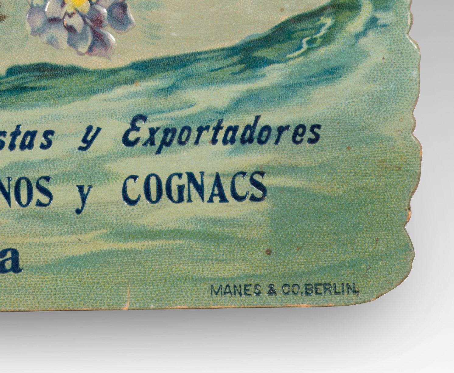 Werbeplakat, J. Leña Rendon und Co. (...) Jerez de la Frontera. 20. Jahrhundert. (Europäisch) im Angebot