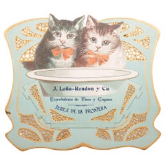Poster pubblicitario, J. Leña-Rendón & Co. Esportatori di vino e cognac, Jerez.