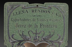 Advertising poster, J. Leña Rendon y Cia., Wine and Cognac Exporters, Jerez...