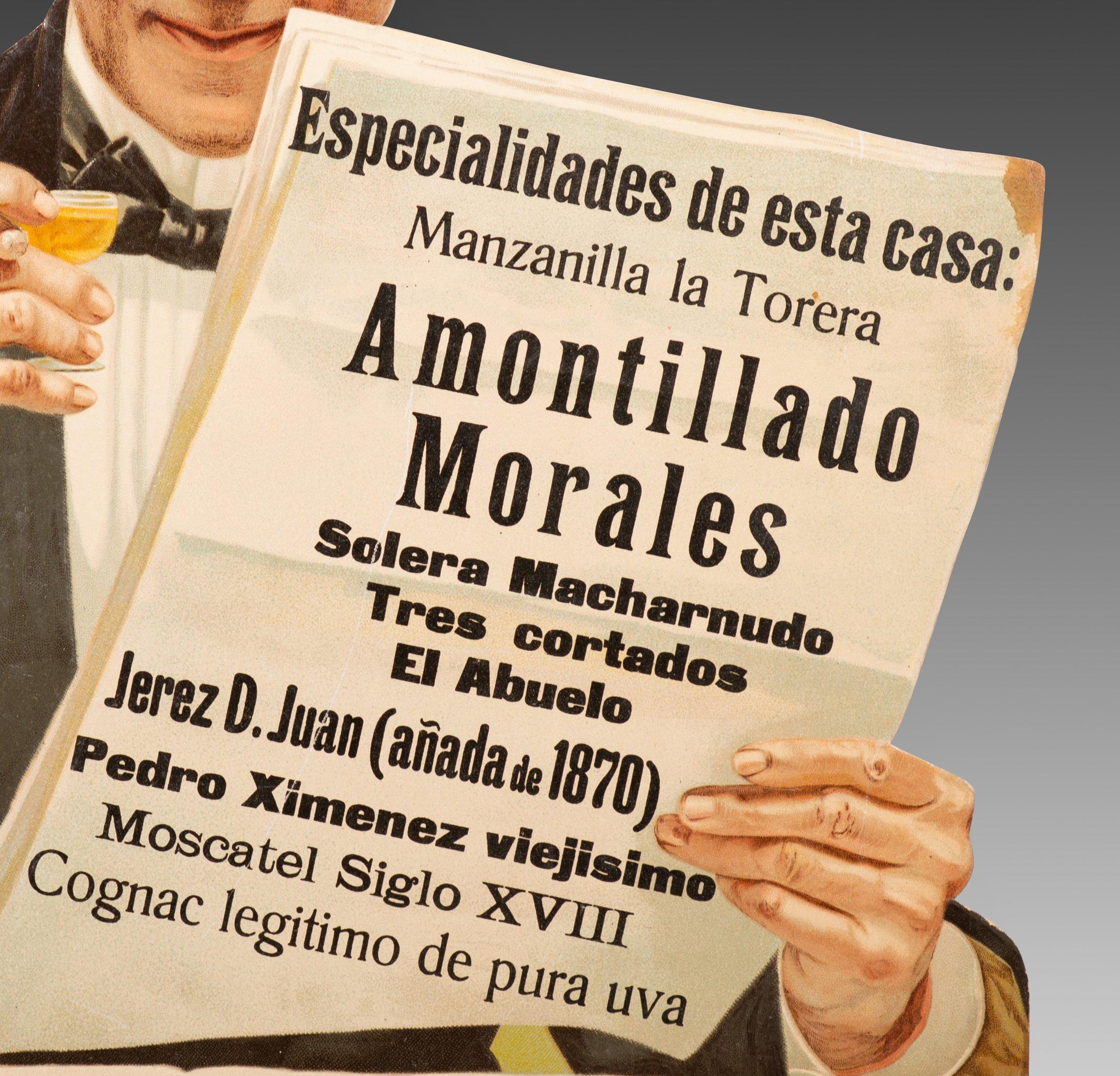 Werbeplakat, José María de Morales, Jerez de la Frontera. 20. Jahrhundert. (Europäisch) im Angebot