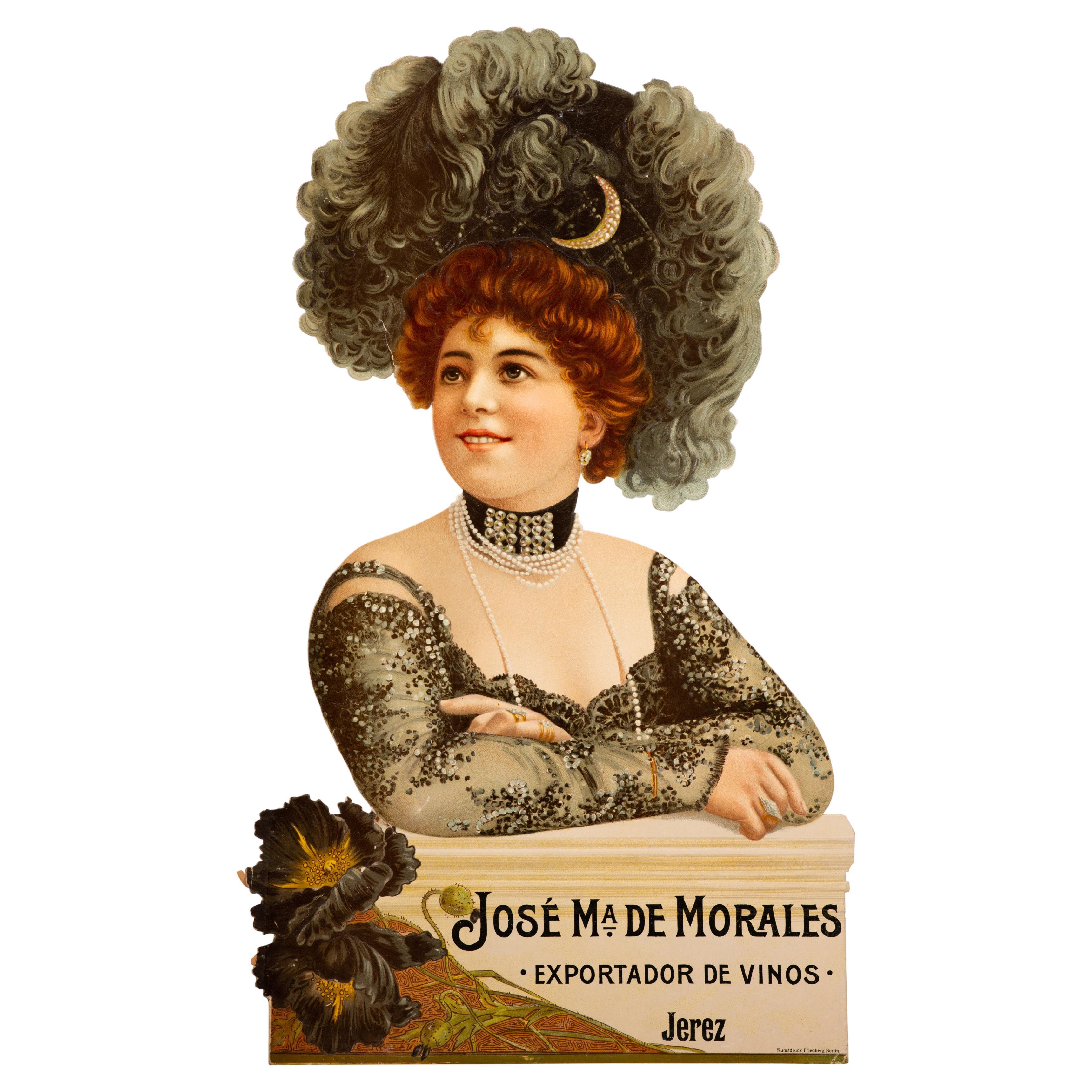 Werbeplakat, José María de Morales, Weinexporteur, Jerez. 20. Jh.