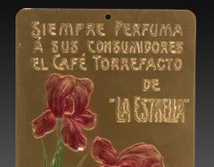 Advertising poster, La Estrella café. Cardboard. Spain, early 20th century.
