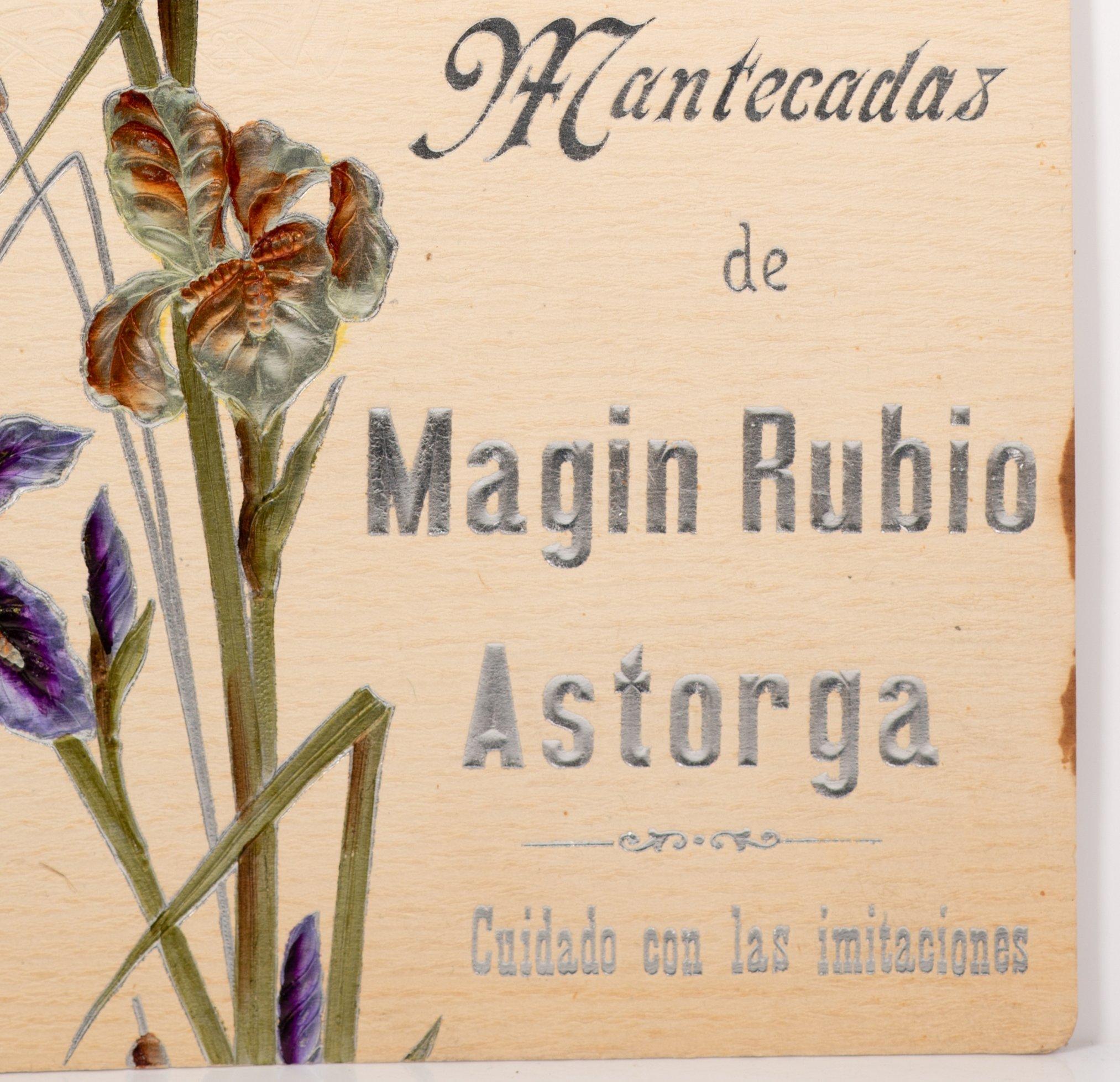 Other Advertising poster, Magin Rubio Factory. Paper or cardboard. Spain, ca 1900 For Sale